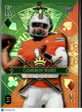 Cameron Ward 2024 Wild Card 5 Card Draw Rookie RC Miami Hurricanes 1/1
