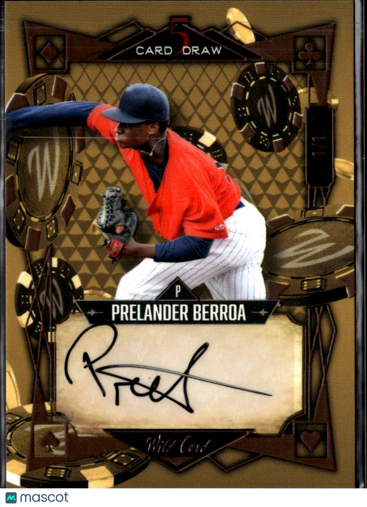 Prelander Berroa 2023 Wild Card Auto Autograph RC Rookie White Sox 1/1