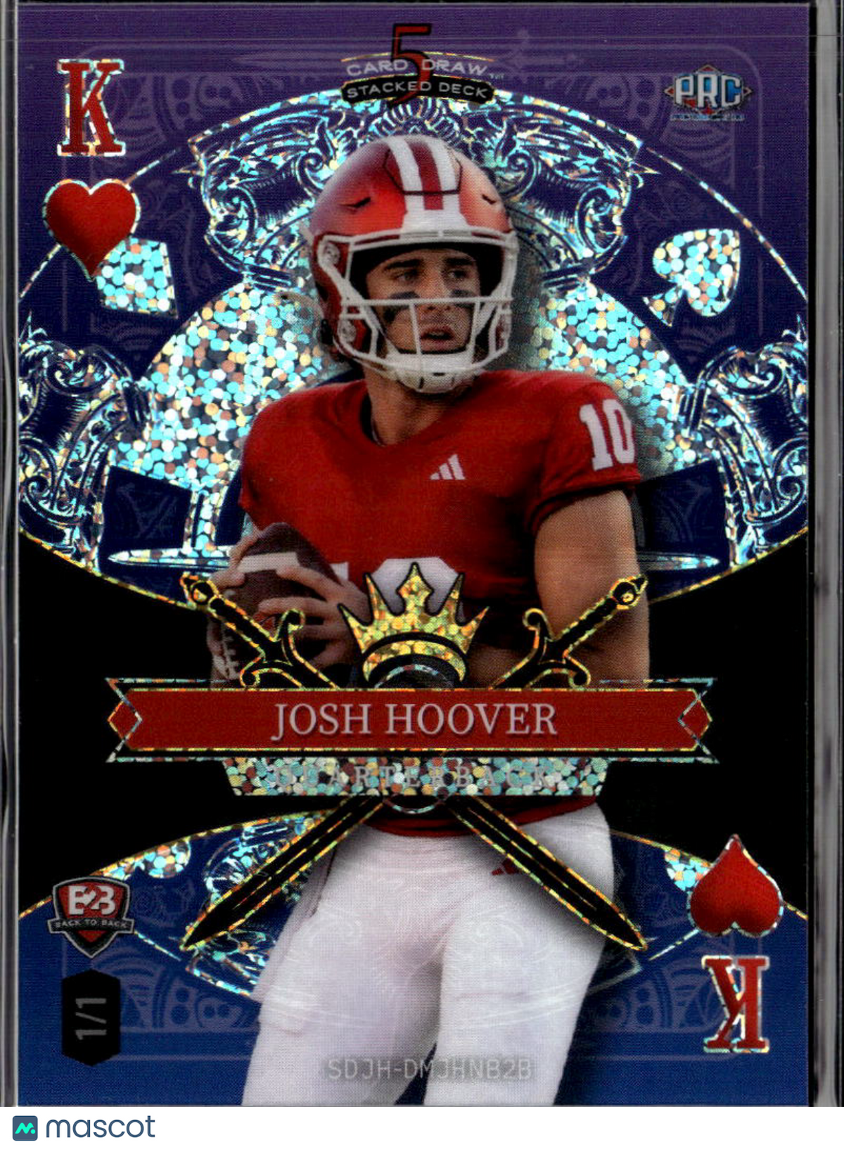 Josh Hoover Dante Moore 2026 Wild Card Rookie RC 1/1 Oregon Ducks