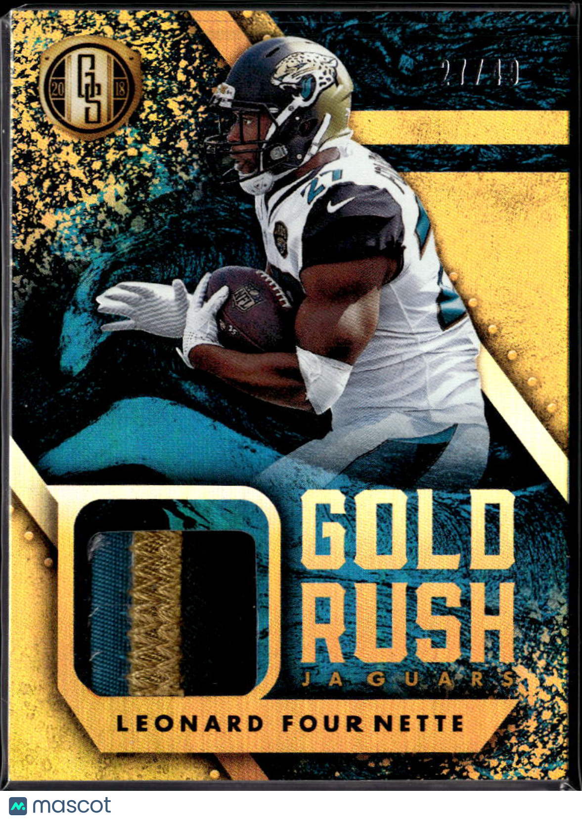 Leonard Fournette 2018 Gold Standard 4 Color Patch 27/49 Jacksonville Jaguars