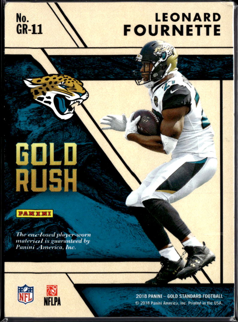 Leonard Fournette 2018 Gold Standard 4 Color Patch 27/49 Jacksonville Jaguars