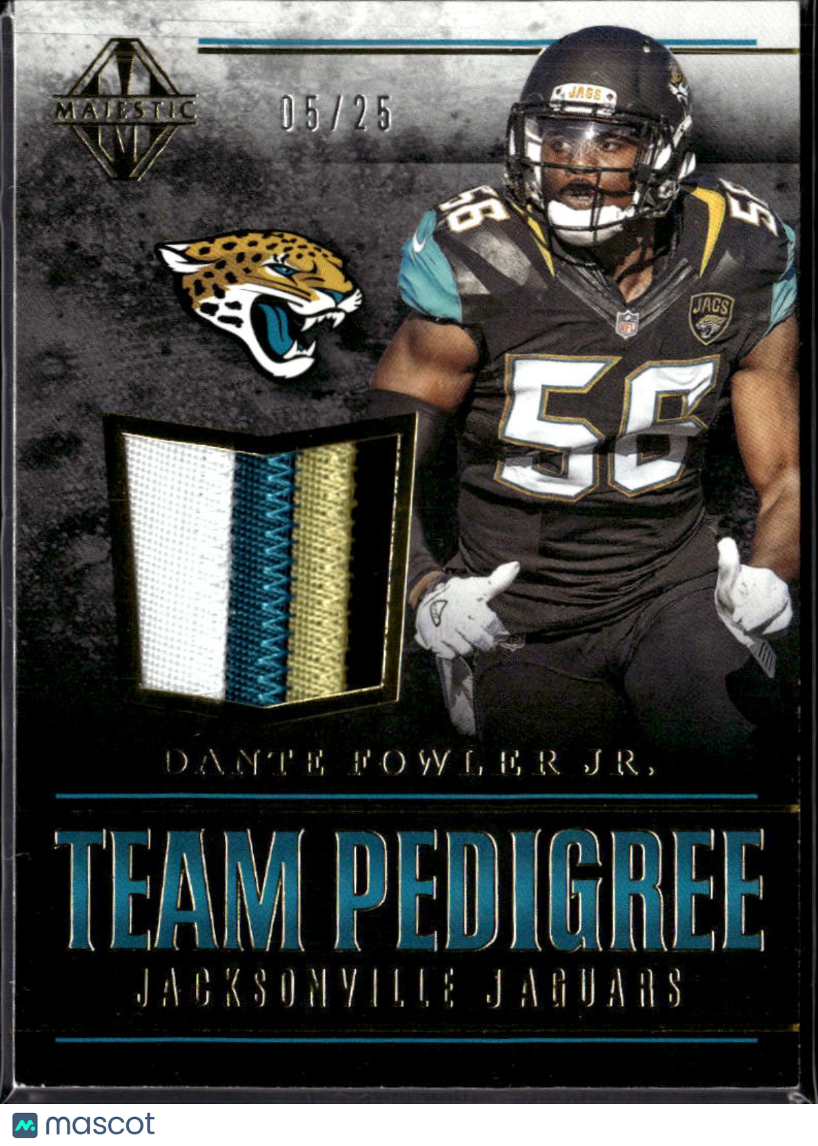 Dante Fowler Jr. 2017 Majestic 4 Color Jersey Patch 5/25 Jacksonville Jaguars