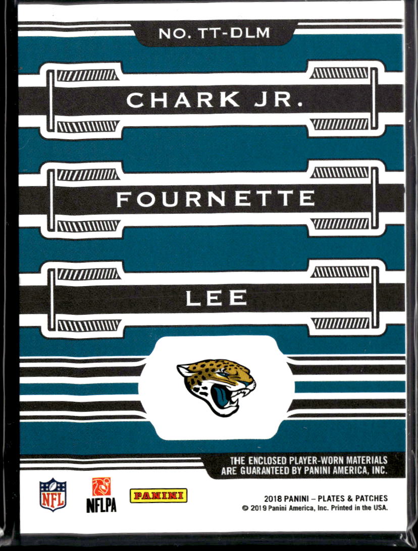 DJ Chark Leonard Fournette Marquise Lee 2018 Plates & Patches Triple /40 Jaguars