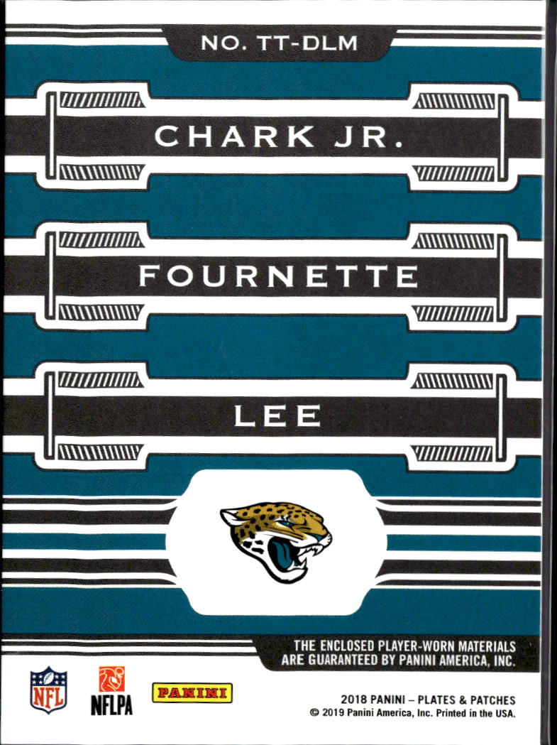 DJ Chark Leonard Fournette Marquise Lee 2018 Plates & Patches Triple /99 Jaguars