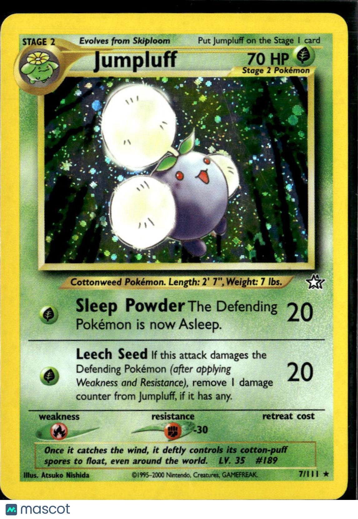 Jumpluff 2000 Neo Genesis Holo Rare #7/111