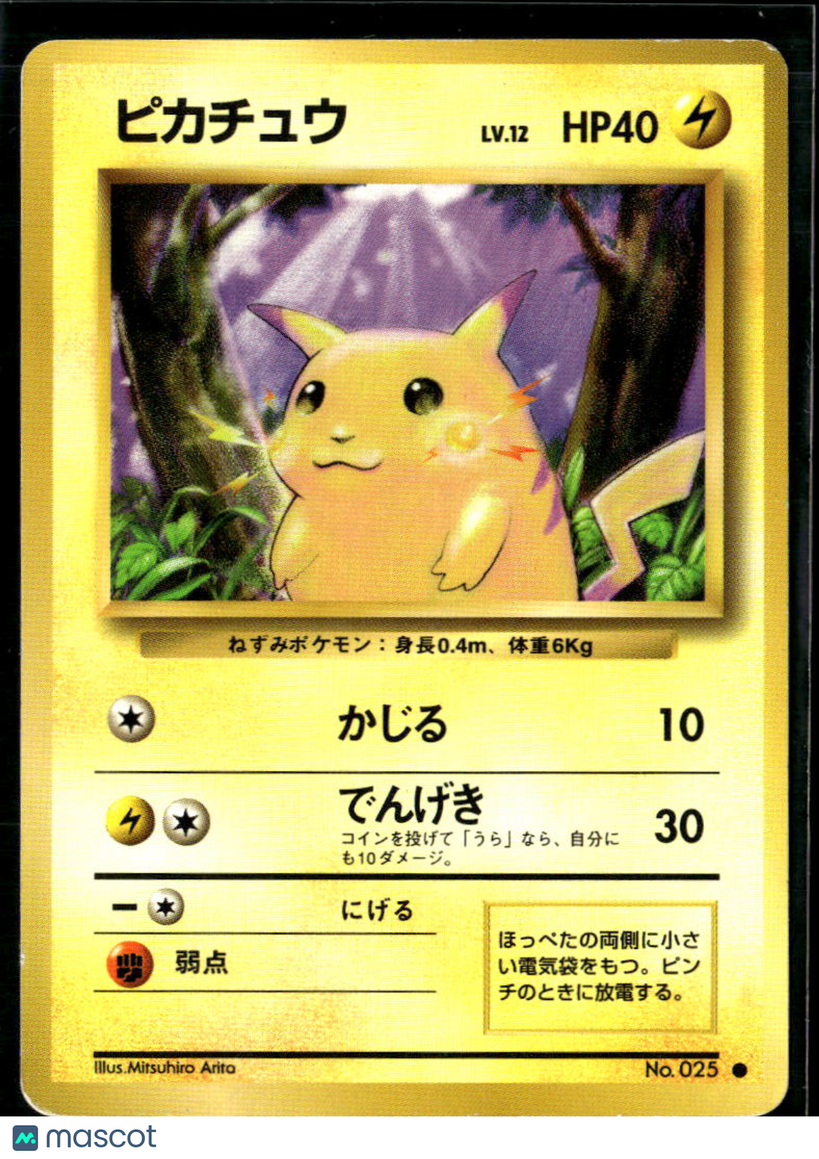 Pikachu 1996 Expansion Pack Japanese #No. 025