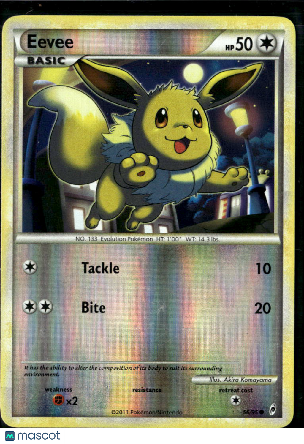 Eevee 2011 Call of Legends Reverse Holo #56/95