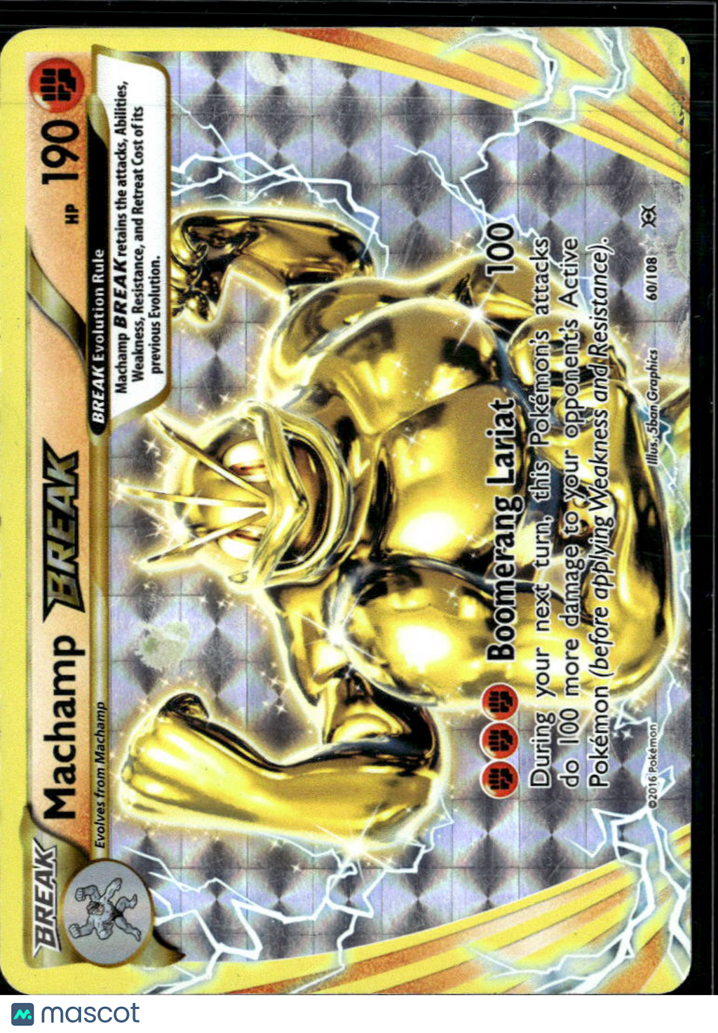 Machamp Break 2016 Evolutions Holo Rare #60/108