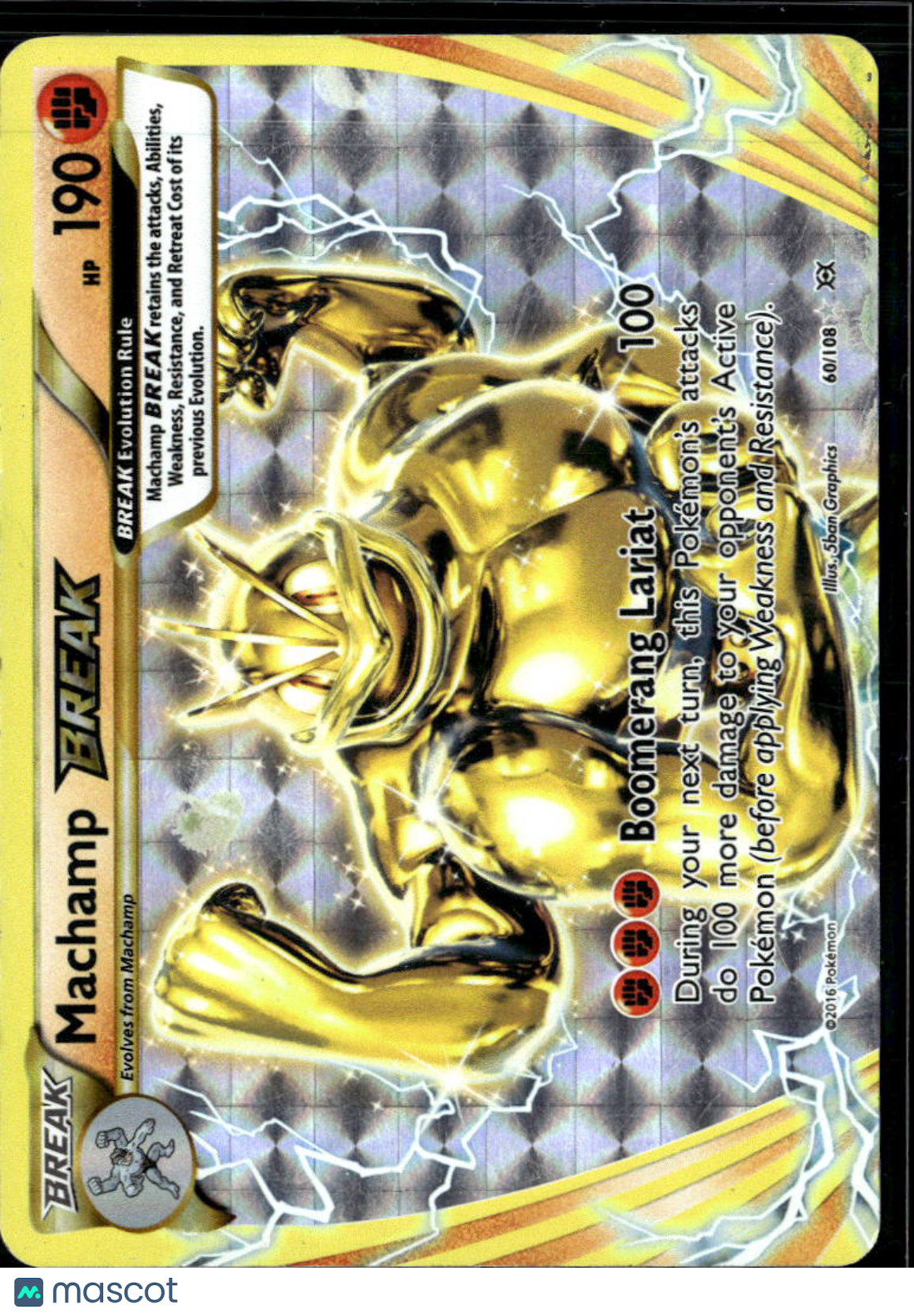 Machamp Break 2016 Evolutions Holo Rare #60/108