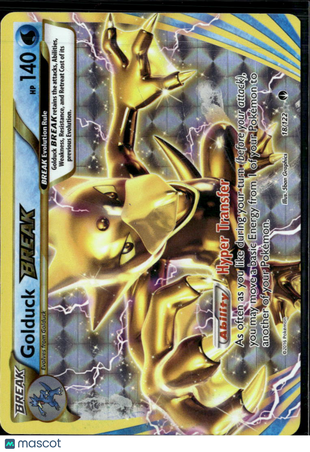 Golduck Break 2016 BREAKpoint Holo Rare #18/122