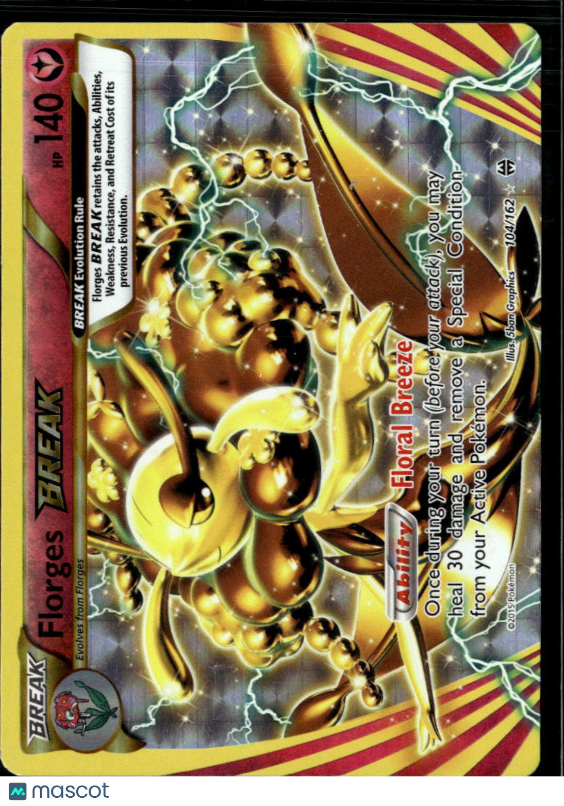 Florges Break 2015 BREAKthrough Holo Rare #104/162