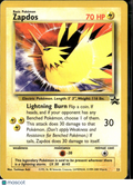 Zapdos Wizards Black Star Promo #23