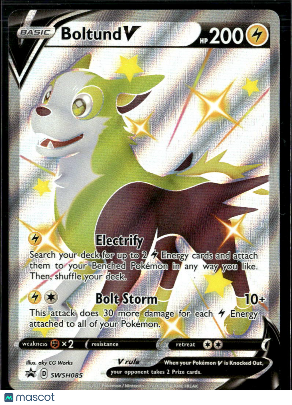 Boltund V Sword & Shield Holo Black Star Promo FA #SWSH085