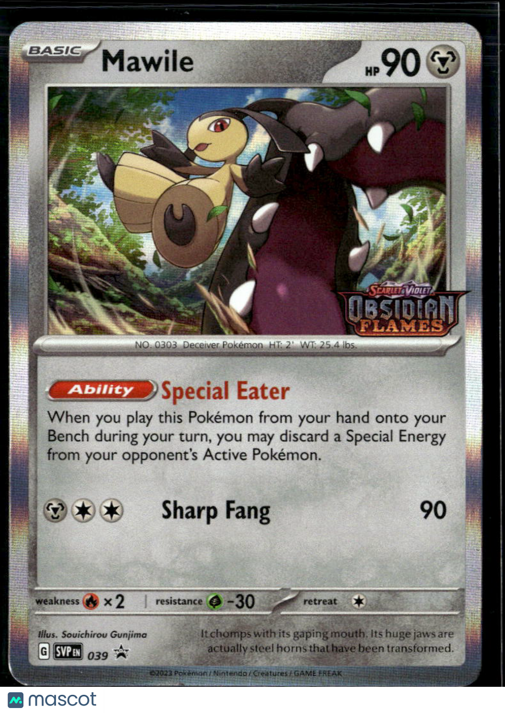 Mawile Scarlet & Violet Holo Black Star Promo #SVP EN 039