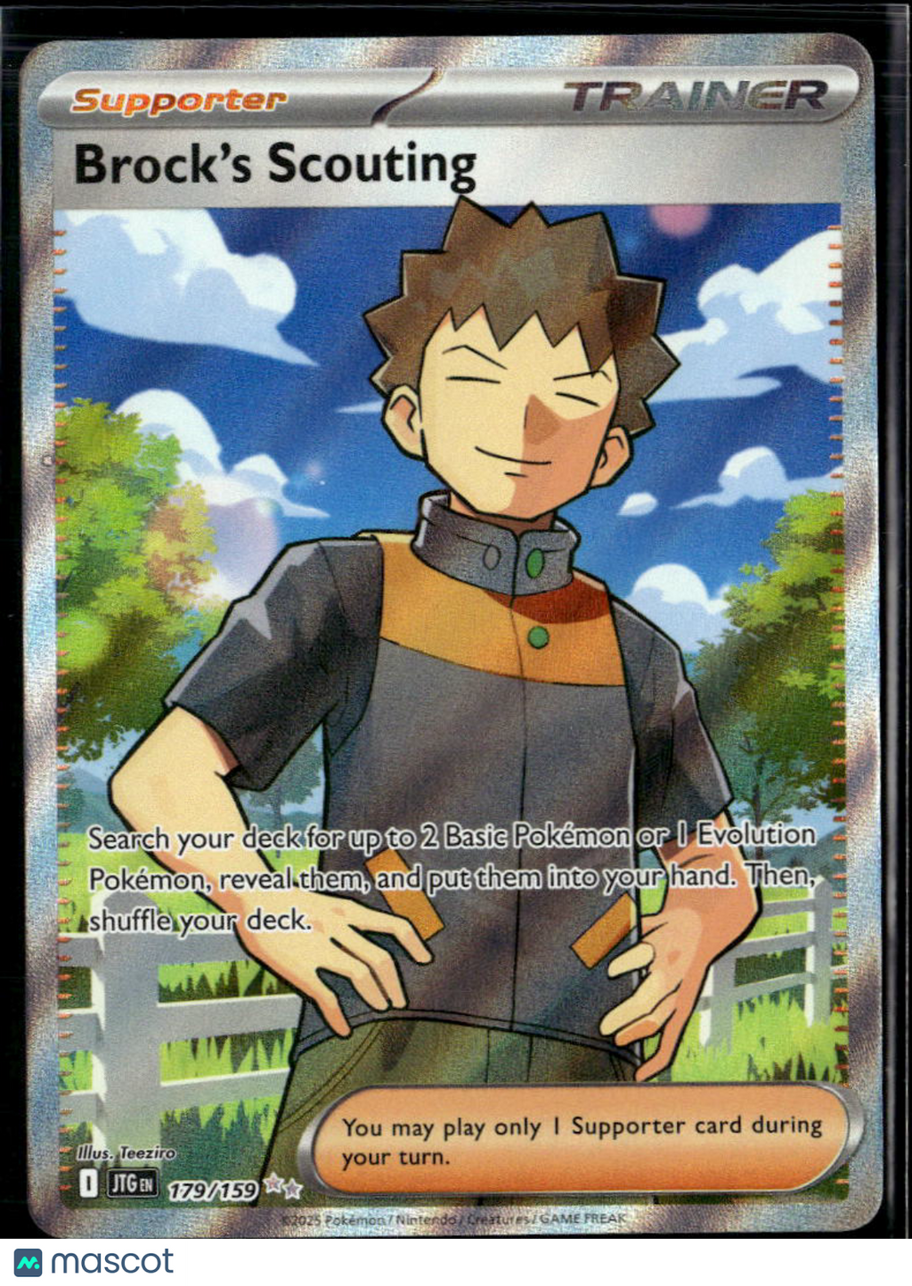 Brock's Scouting 2025 Journey Together Holo Secret Rare SR FA #179/159