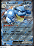 Blastoise EX 2024 Stellar Crown Holo Double Rare RR #30/142