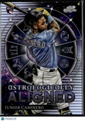 Junior Caminero 2024 Topps Chrome Cosmic Astrologically Aligned RC TB Rays