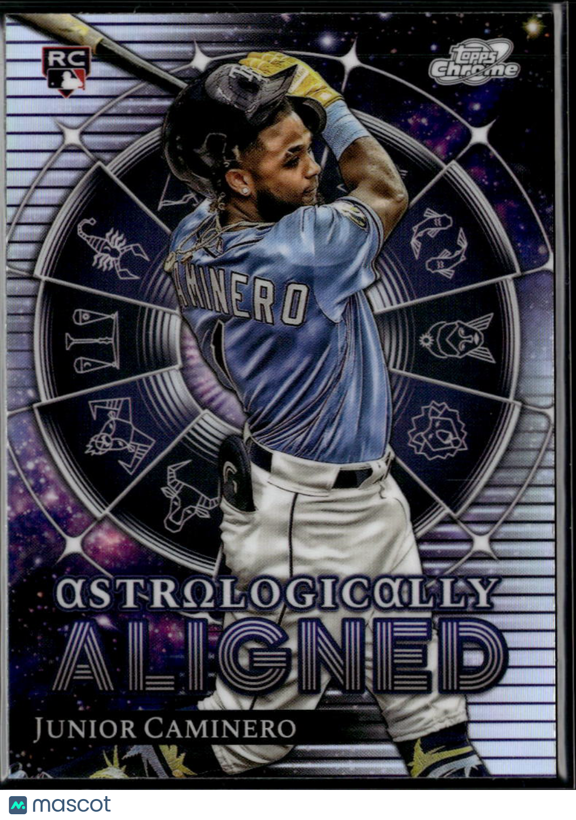 Junior Caminero 2024 Topps Chrome Cosmic Astrologically Aligned RC TB Rays