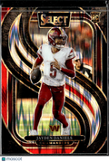 Jayden Daniels 2025 Select Red Shock Prizm RC Washington Commanders