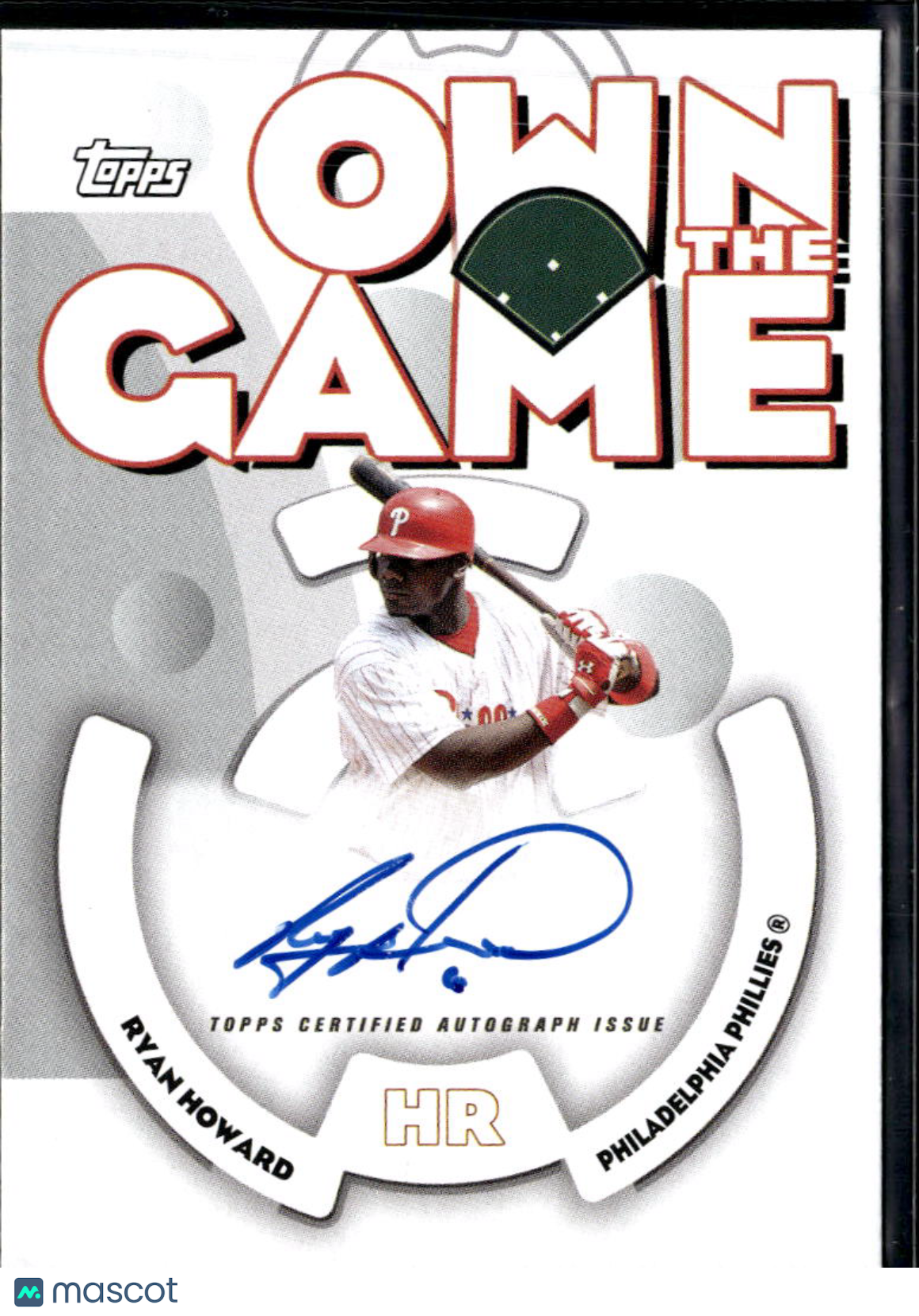 Ryan Howard 2024 Topps Own The Game Auto Autograph Philadelphia Phillies