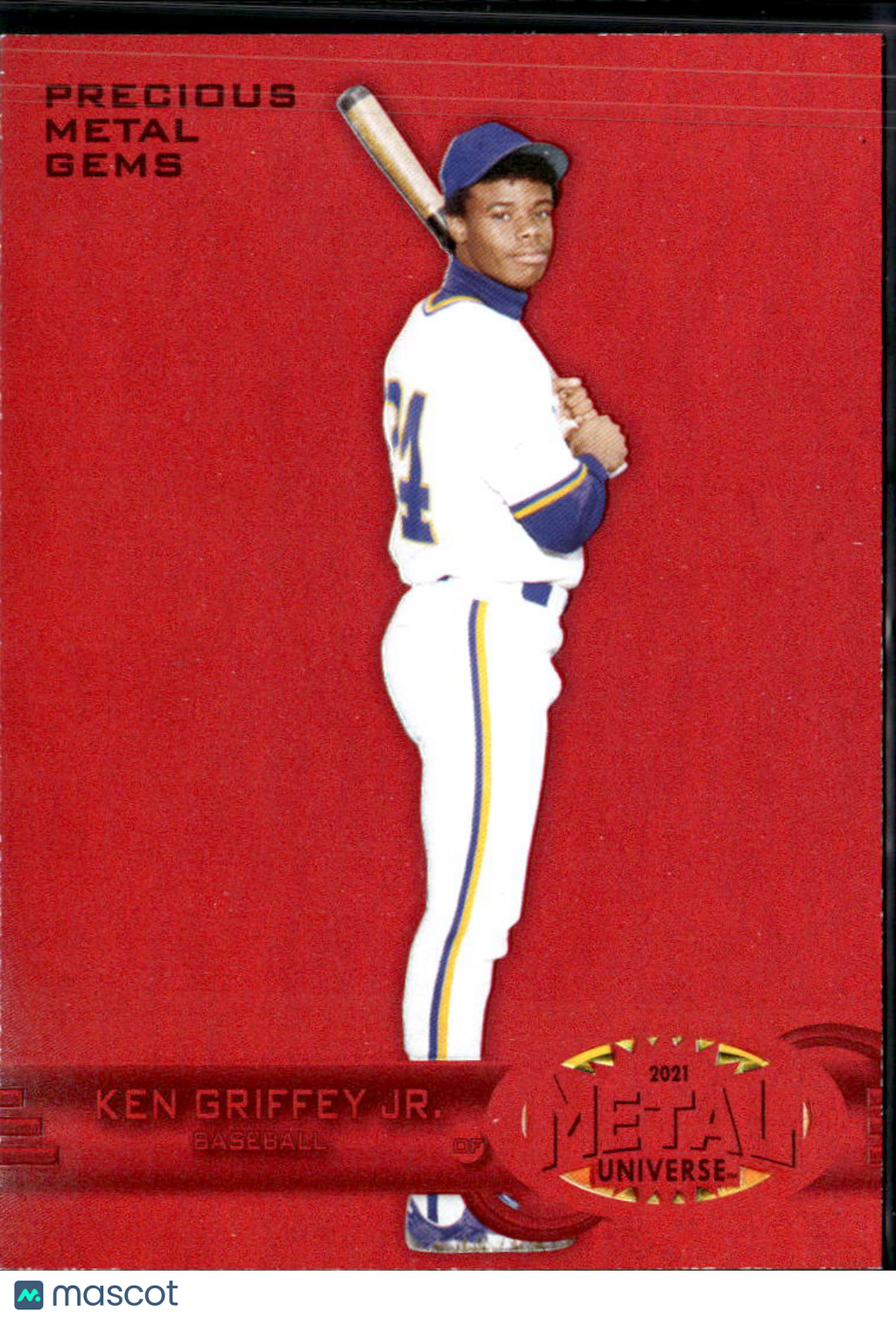 Ken Griffey Jr. 2021 Metal Universe PMG Precious Metal Gems Red /100 Mariners