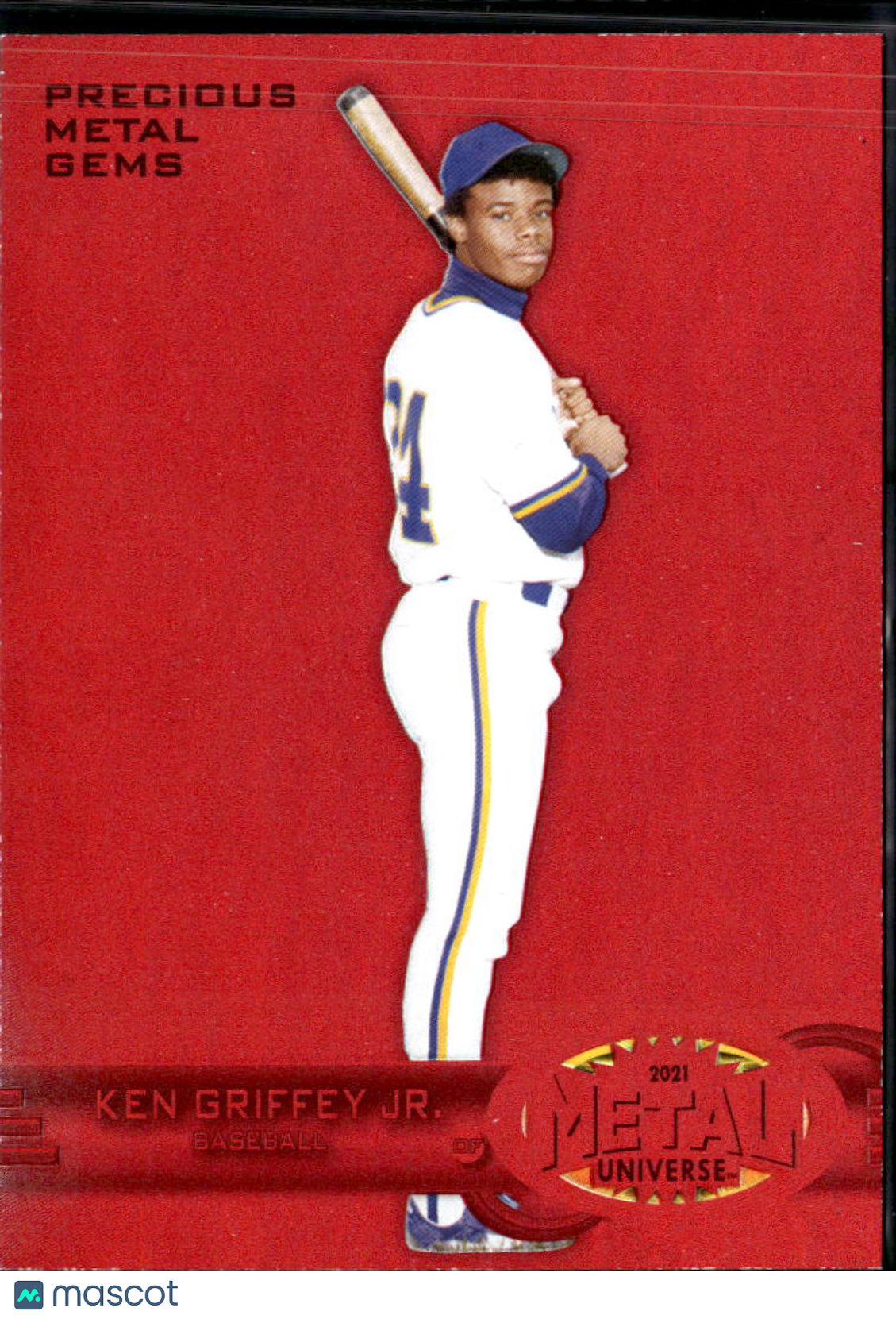 Ken Griffey Jr. 2021 Metal Universe PMG Precious Metal Gems Red /100 Mariners