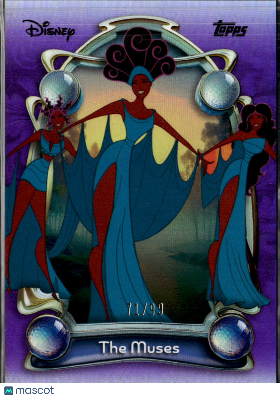 The Muses 2025 Topps Wonder Disney Purple 71/99 #61