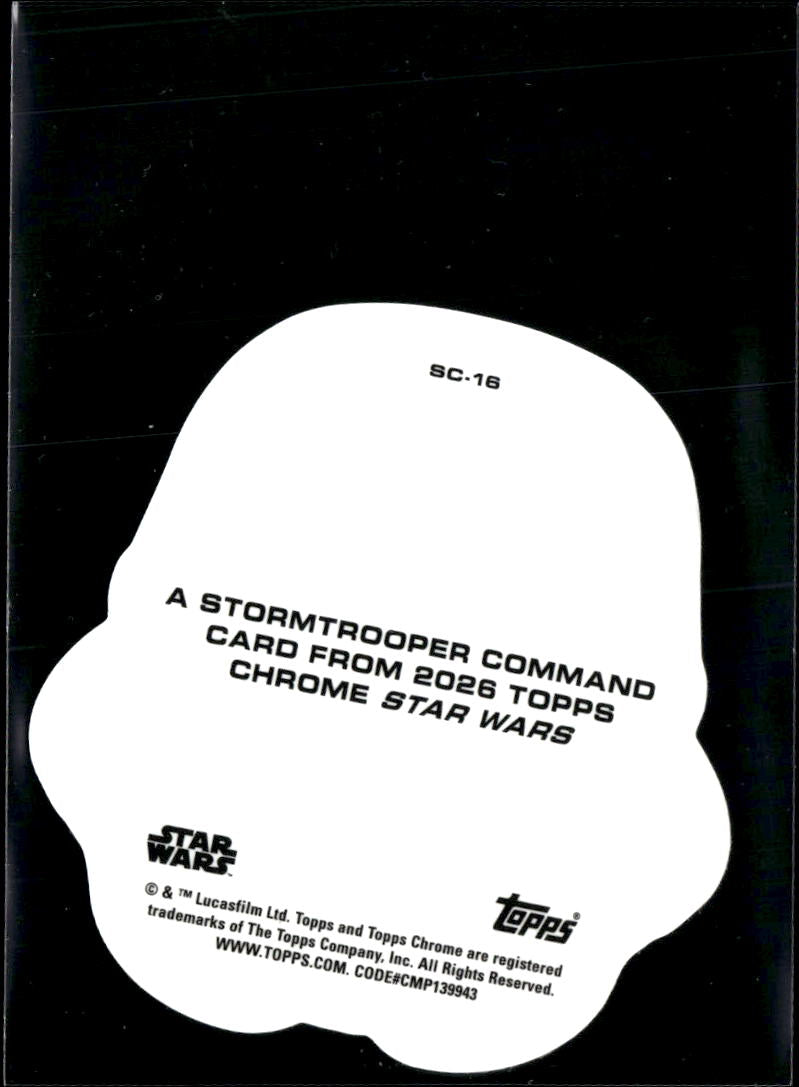Stormtrooper Comand 2026 Topps Chrome Star Wars Die-Cut #SC-16