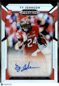 Ty Johnson 2019 Prizm Draft Picks Auto Autograph RC Maryland Terrapins