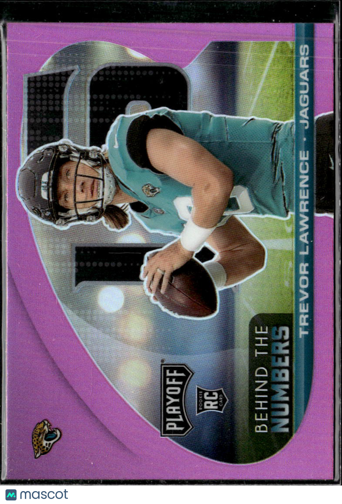 Trevor Lawrence 2021 Playoff Behind the Numbers RC Pink Jacksonville Jaguars