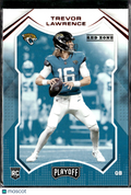 Trevor Lawrence 2021 Panini Playoff RC Red Zone Rookie Jacksonville Jaguars