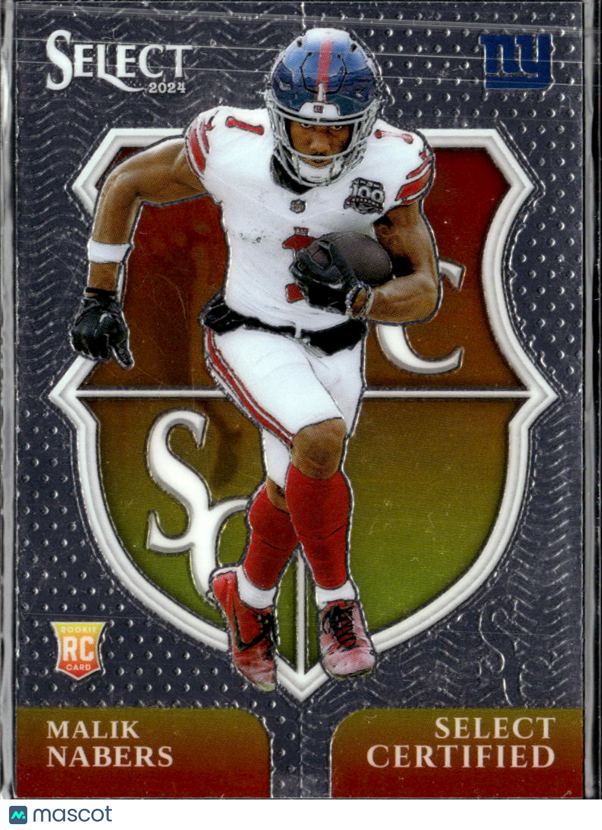 Malik Nabers 2024 Select Certified RC Rookie New York Giants