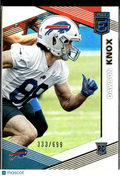 Dawson Knox 2019 Elite RC Rookie /699 Buffalo Bills