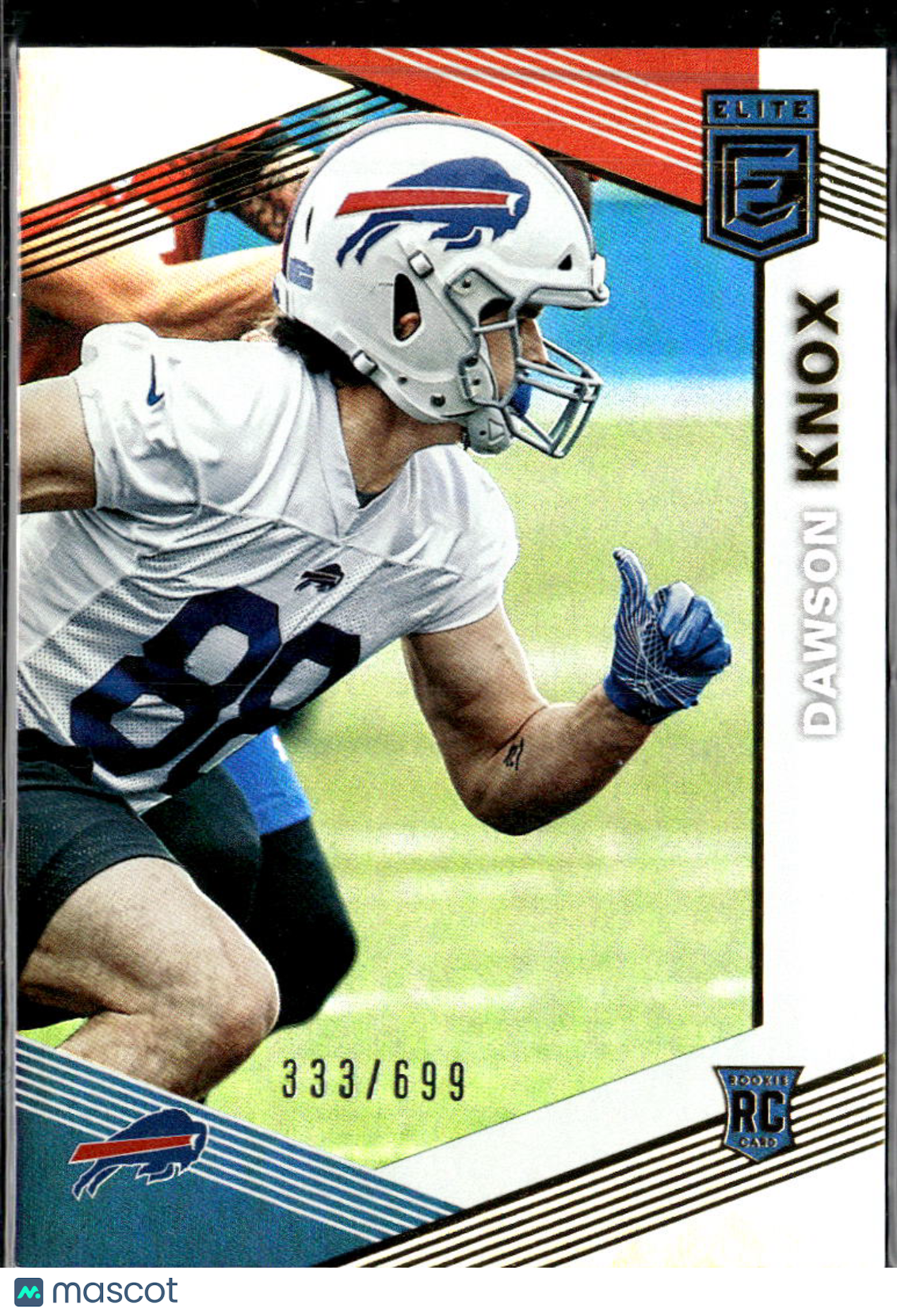 Dawson Knox 2019 Elite RC Rookie /699 Buffalo Bills