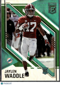 Jaylen Waddle 2021 Elite Green Rookie RC Miami Dolphins Alabama