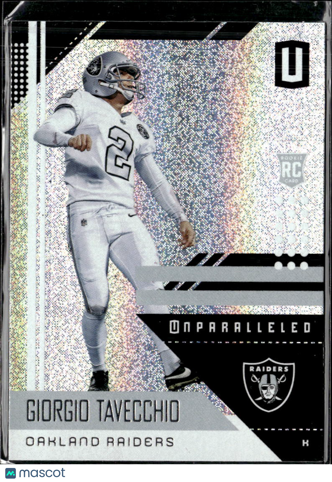 Giorgio Tavecchio 2018 Panini Unparalleled Rookie RC Oakland Raiders