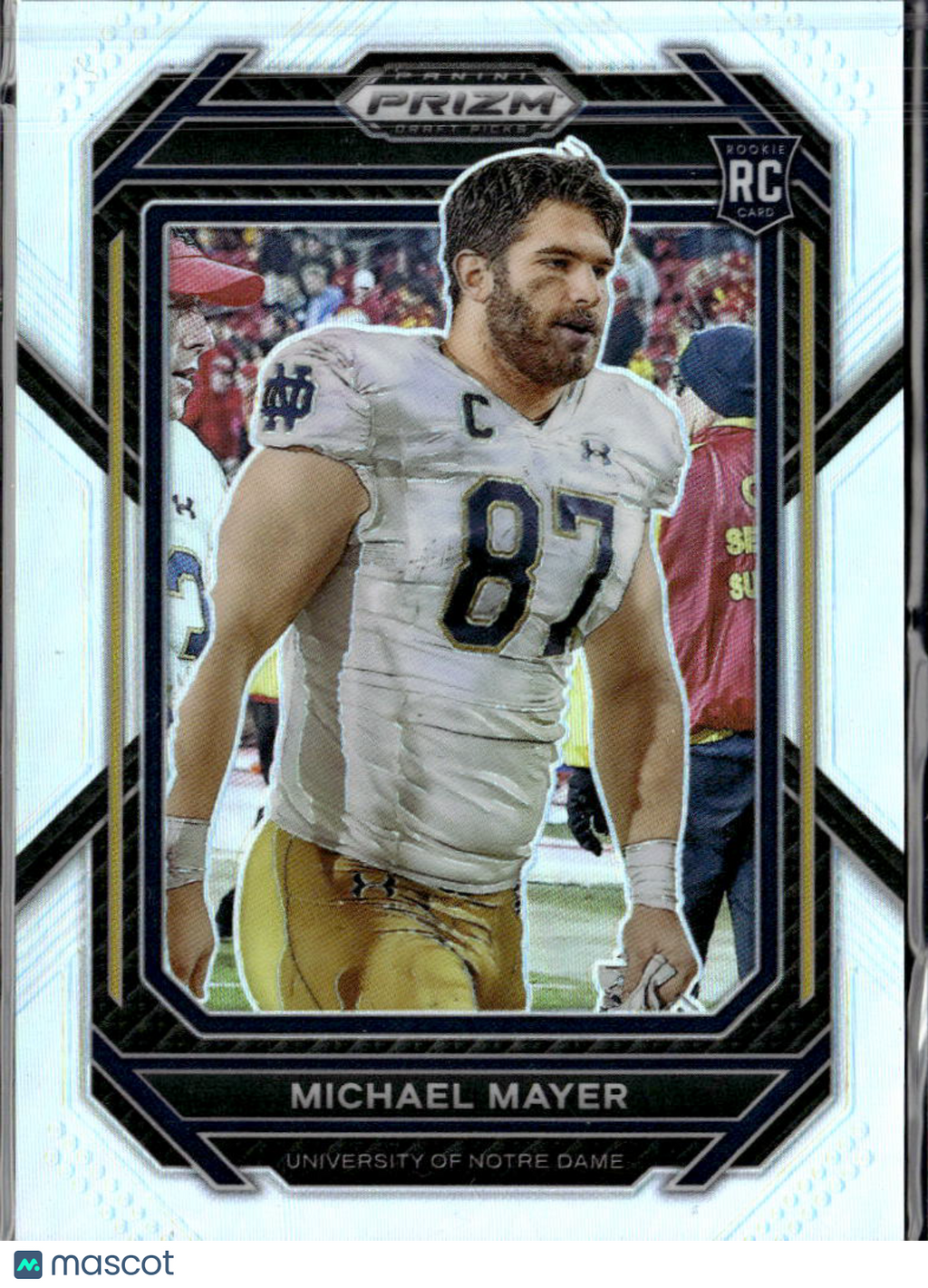 Michael Mayer 2023 Prizm Draft Picks Image Variation RC Notre Dame