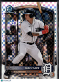 Max Clark 2025 Bowman Chrome Checkerboard Detroit Tigers