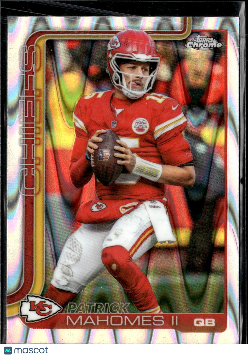 Patrick Mahomes II 2025 Topps Chrome Raywave Lava Refractor Kansas City Chiefs