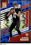 Desmond Ridder 2022 Elite RC Blue Status /499 Atlanta Falcons