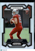 Clayton Tune 2023 Panini Prizm Silver Prizm Rookie RC Arizona Cardinals