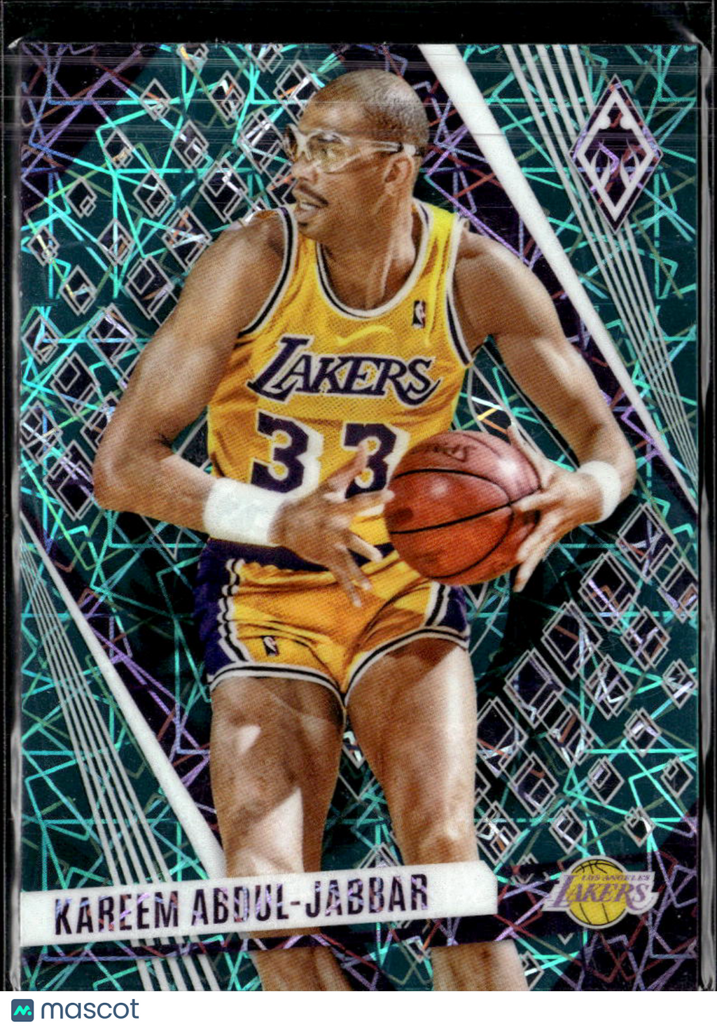 Kareem Abdul-Jabbar 2023-24 Phoenix Teal Velocity Prizm Los Angeles Lakers