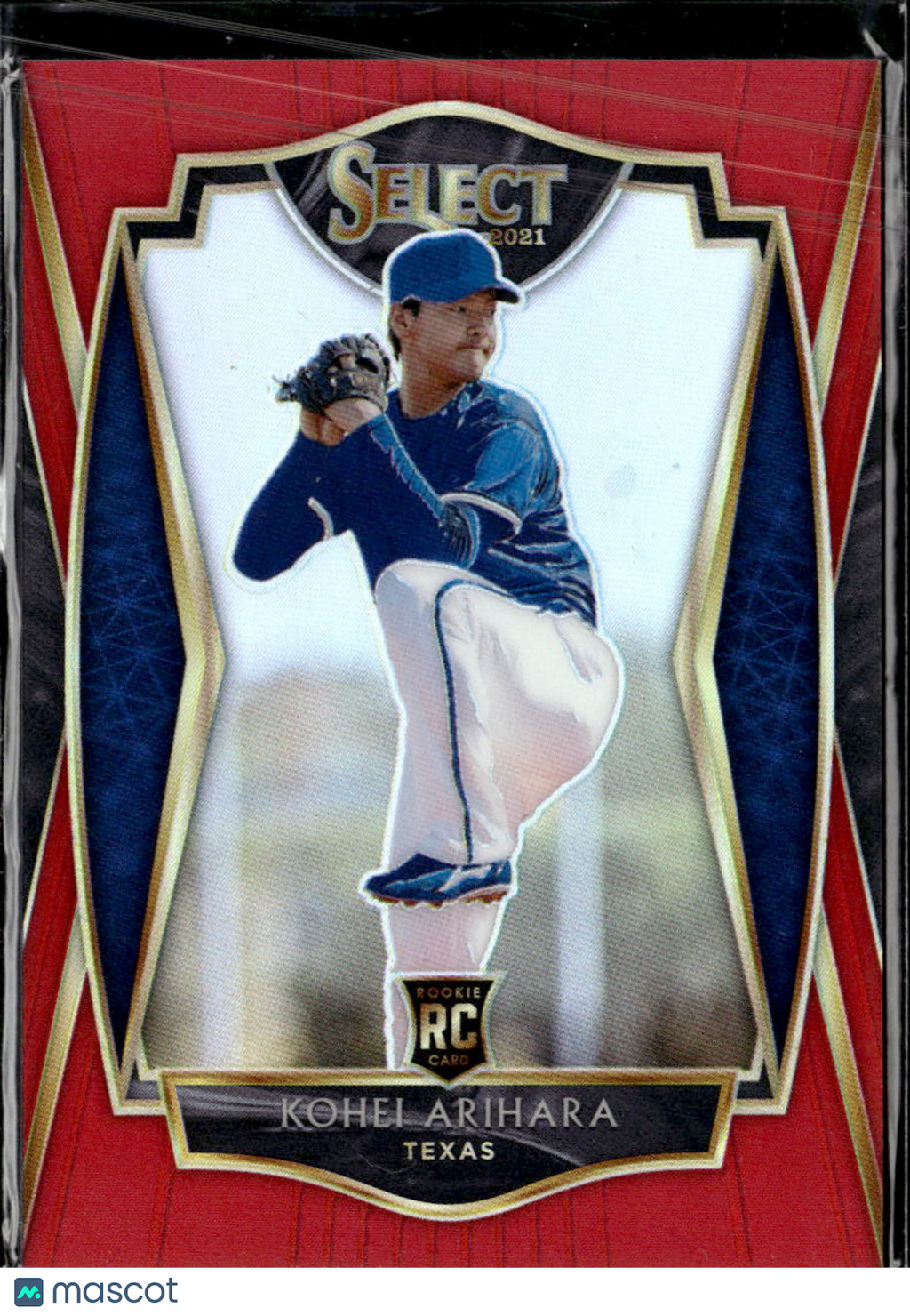 Kohei Arihara 2021 Select RC Rookie Red Prizm /199 Texas Rangers