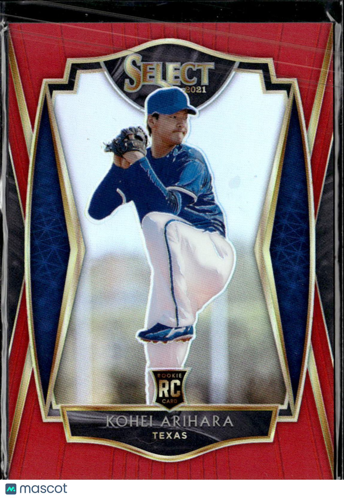 Kohei Arihara 2021 Select RC Rookie Red Prizm /199 Texas Rangers