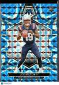Joe Milton III 2024 Mosaic RC Blue Reactive Prizm Rookie New England Patriots