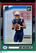 Joe Milton III 2024 Optic Rated Rookie Red Green New England Patriots