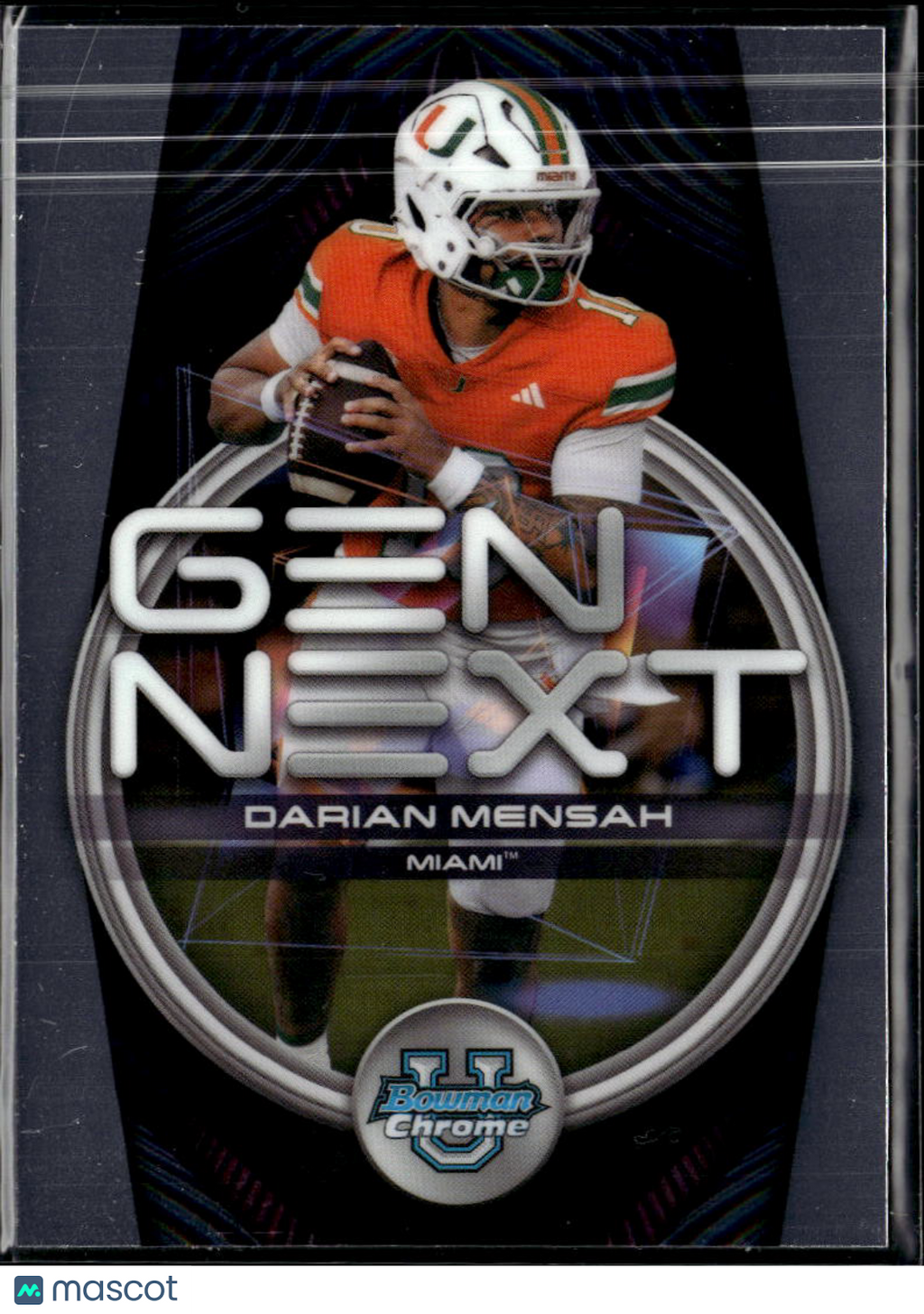 Darian Mensah 2026 Bowman Chrome University Gen Next RC Miami Hurricanes