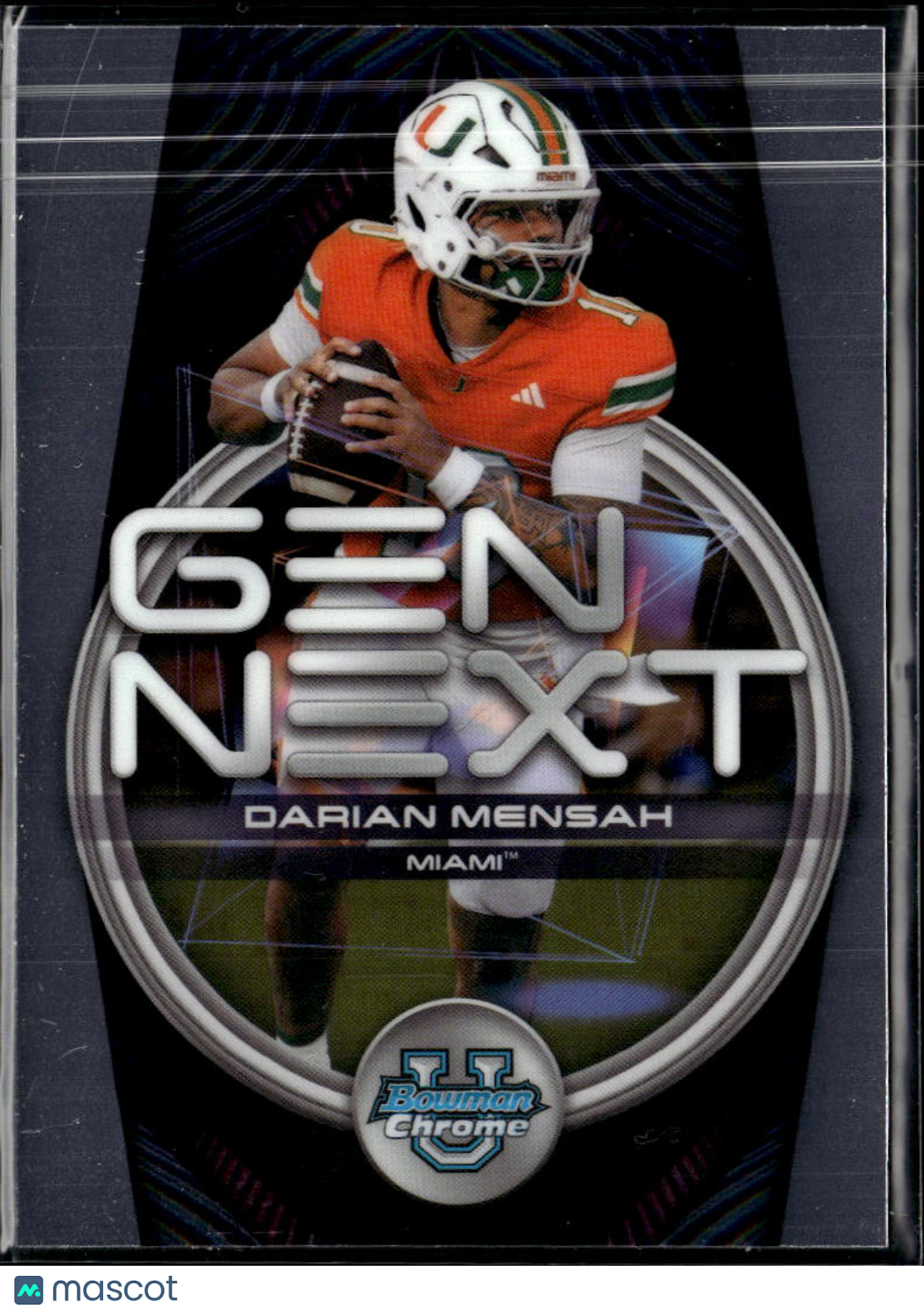 Darian Mensah 2026 Bowman Chrome University Gen Next RC Miami Hurricanes