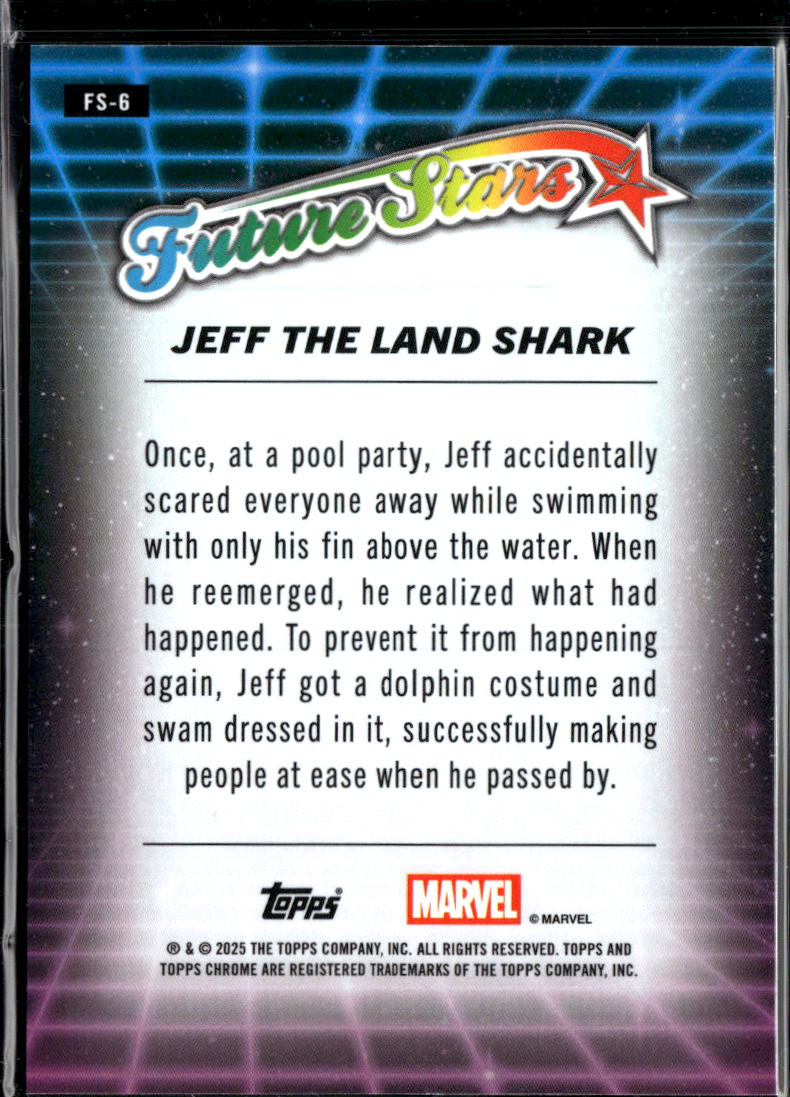 Jeff The Land Shark 2025 Topps Chrome Marvel Future Stars #FS-6