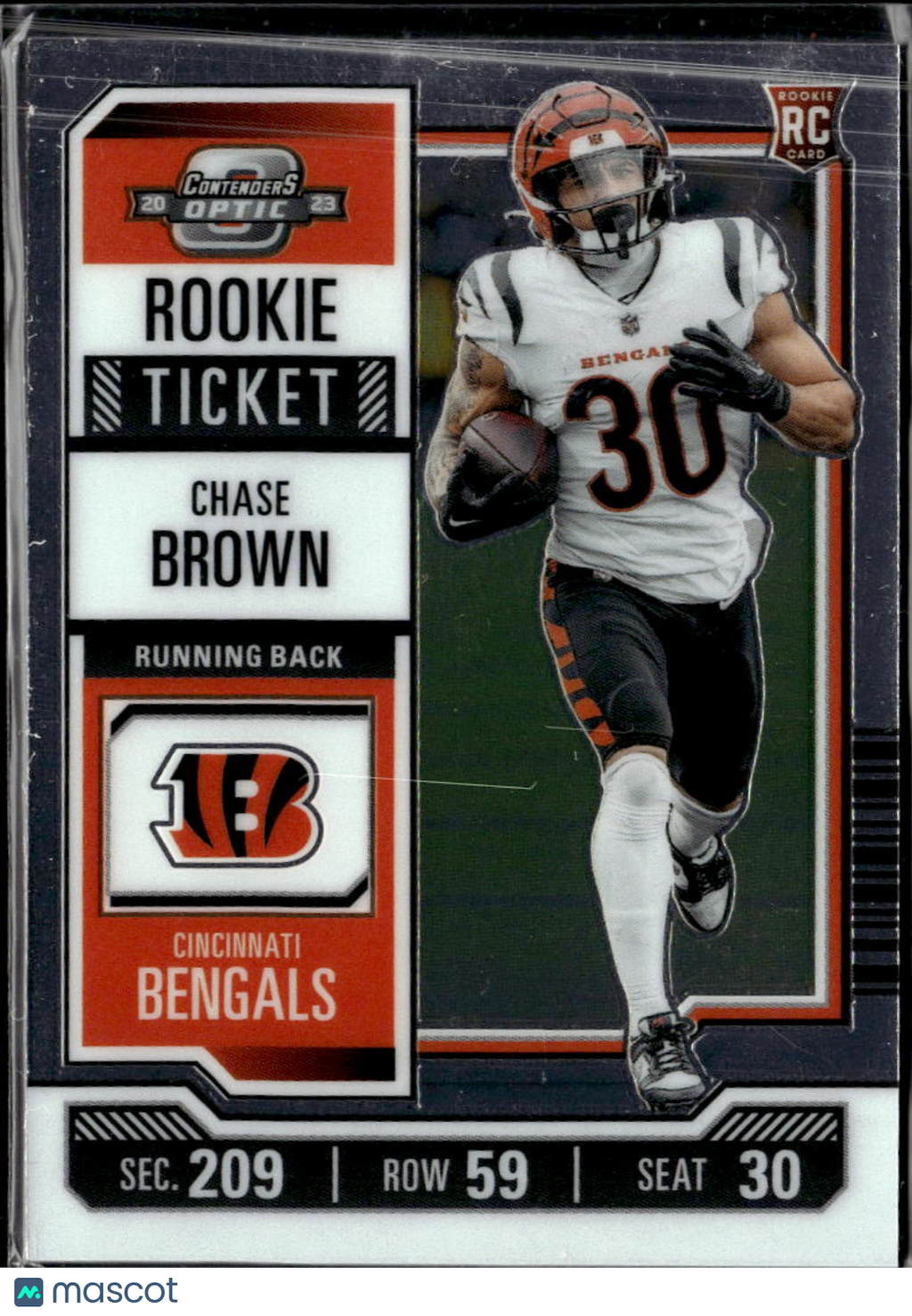 Chase Brown 2023 Contenders Optic Rookie RC Cincinnati Bengals